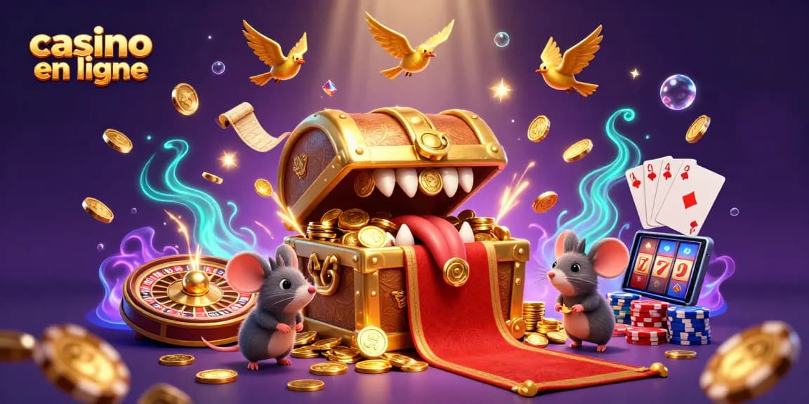 Casino en ligne : Misez sur des trésors avec un coffre mystérieux attirant des aventuriers.