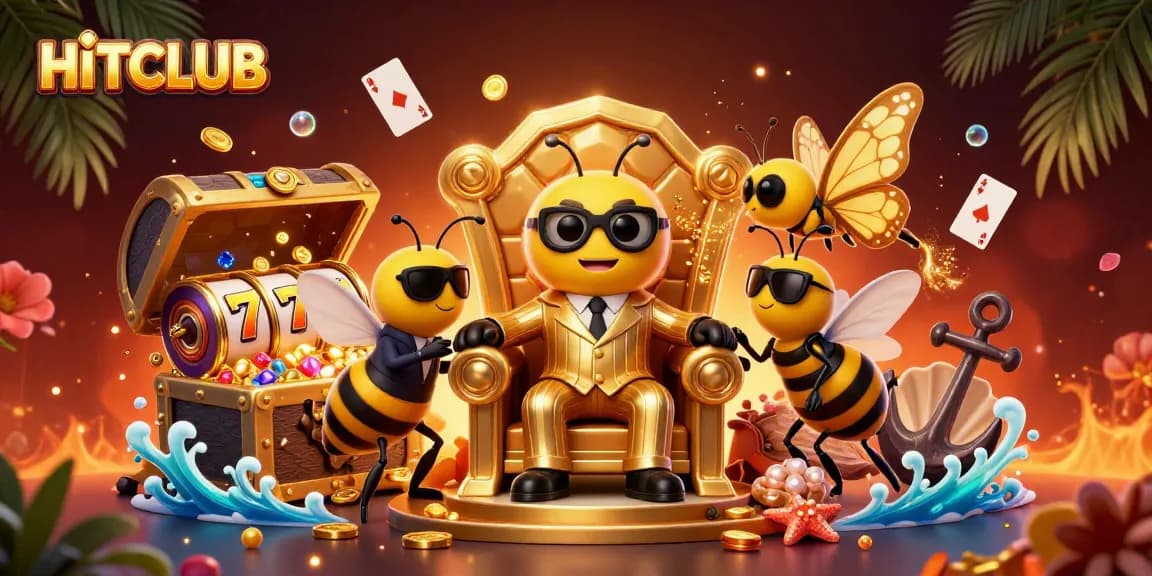 Experience excitement at HITCLUB with a vibrant 3D casino scene showcasing thrilling game elements.