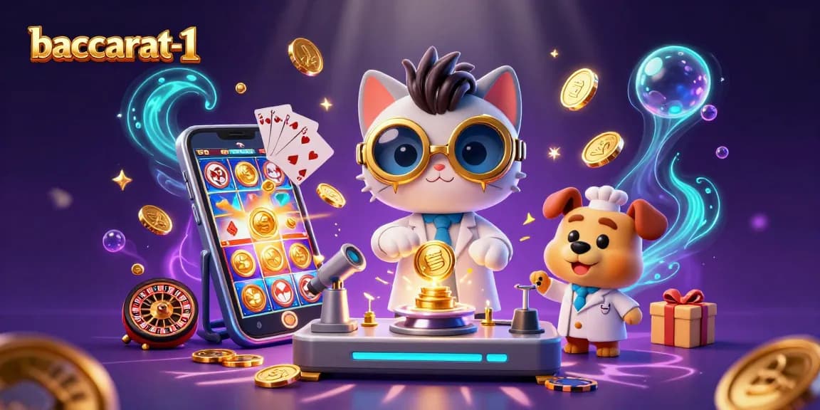 Engage with exciting games at baccarat-1 featuring a 3D casino scene full of action.