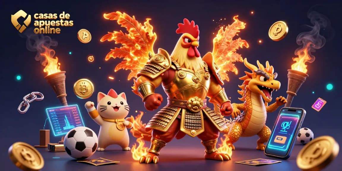 Apostar en las mejores casas de apuestas online con imponentes guerreros y deportes en acción.