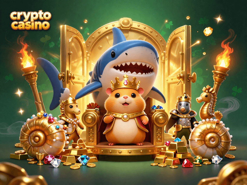 Gagnez en jouant dans un crypto casino avec des trésors et un roi hamster majestueux !