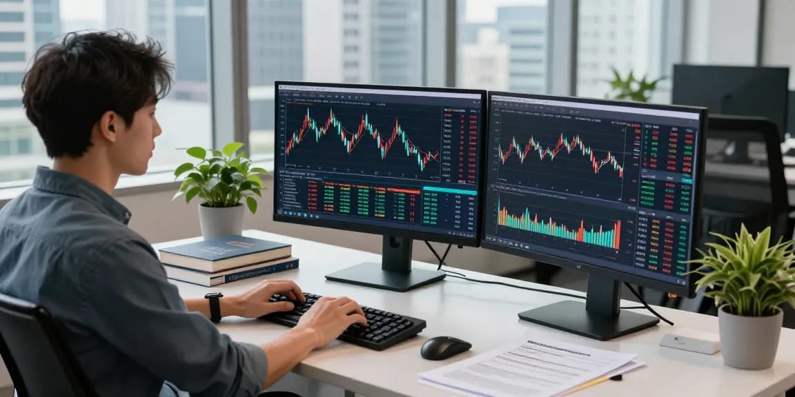 Real-time financial data analysis using index constituent stocks API in a modern workspace
