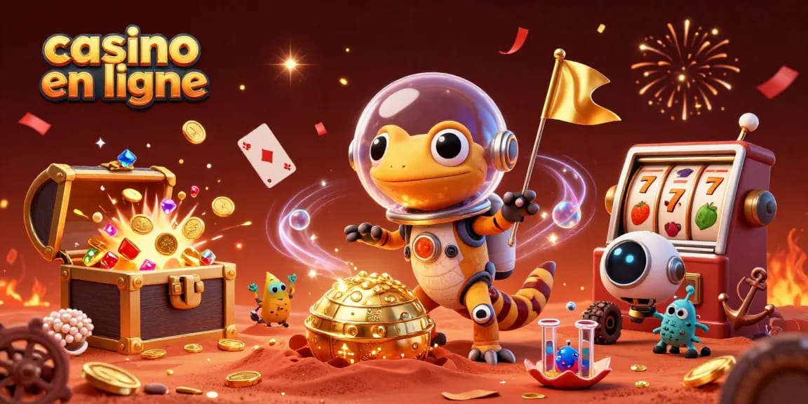 Gagnez au casino en ligne avec une illustration 3D immersive montrant une découverte incroyable.