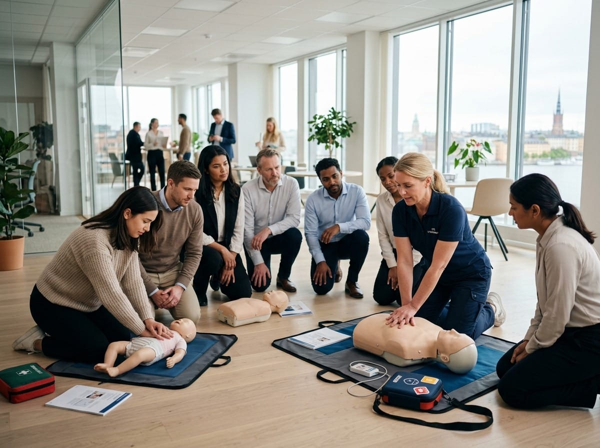 Företagsanpassad och flexibel HLR kurs Stockholm på plats