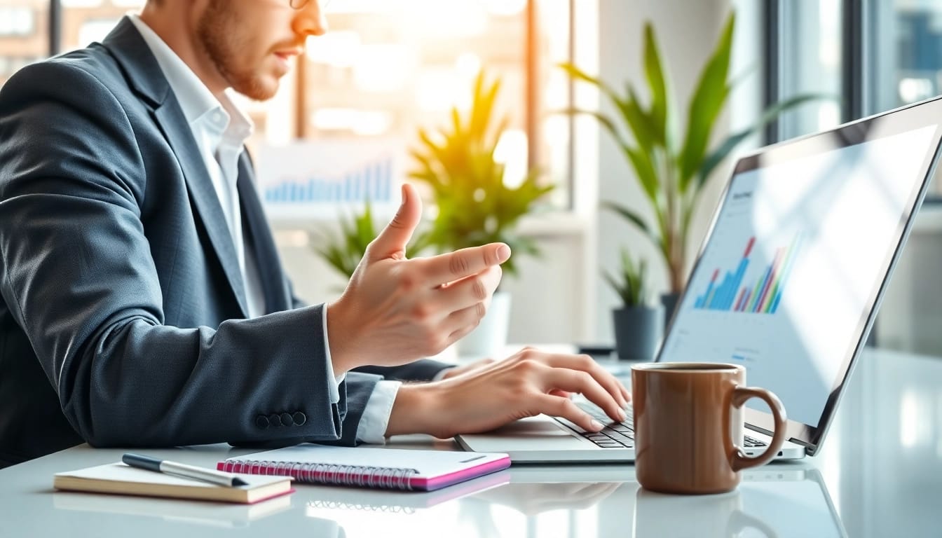 Optimize Google Ads Edmonton strategies with a marketing expert analyzing ad performance.
