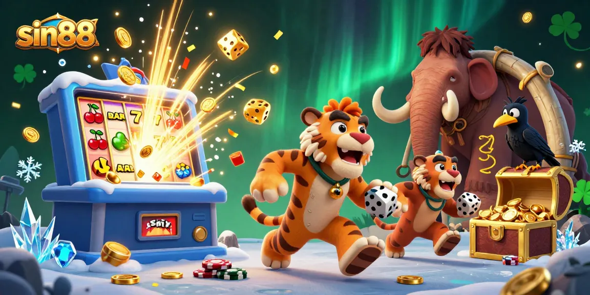 Experience thrilling games at sin88 with vibrant 3D casino elements and characters in action.