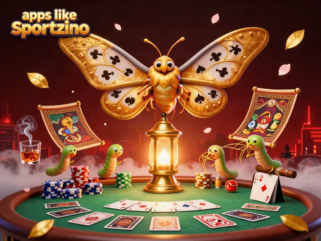Engage with apps like sportzino in this vibrant casino scene showcasing themed game elements and rich details.