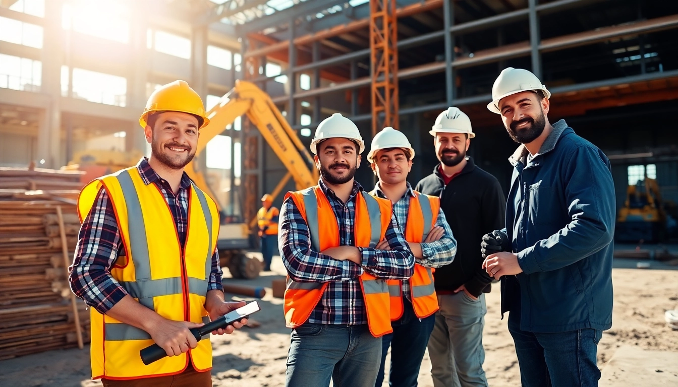 Showcasing construction company membership south texas through teamwork and collaboration on-site.