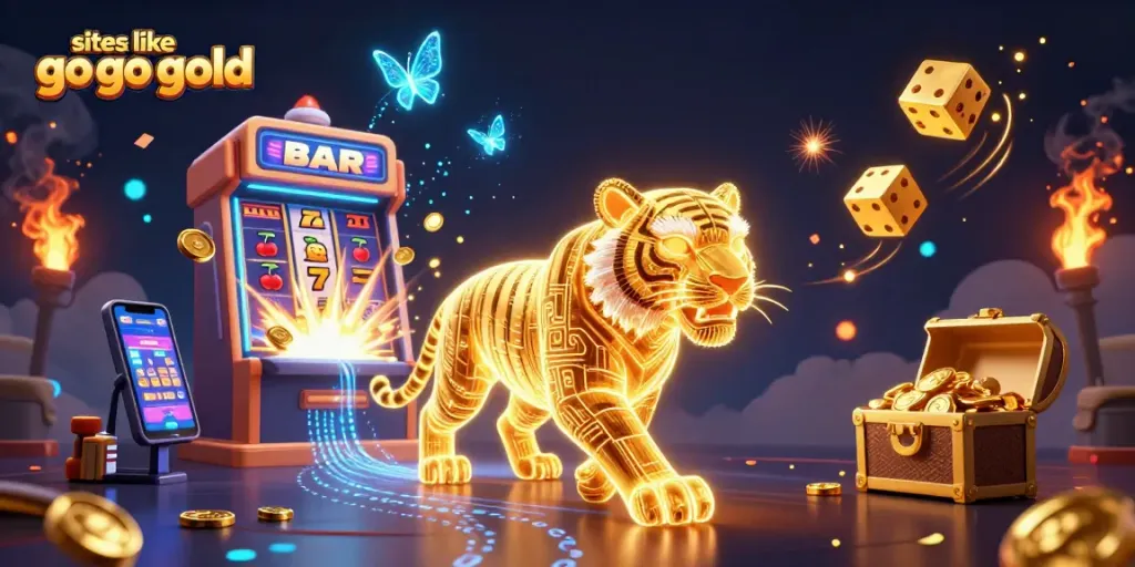 Play thrilling games like Go Go Gold in an electrifying digital casino environment.