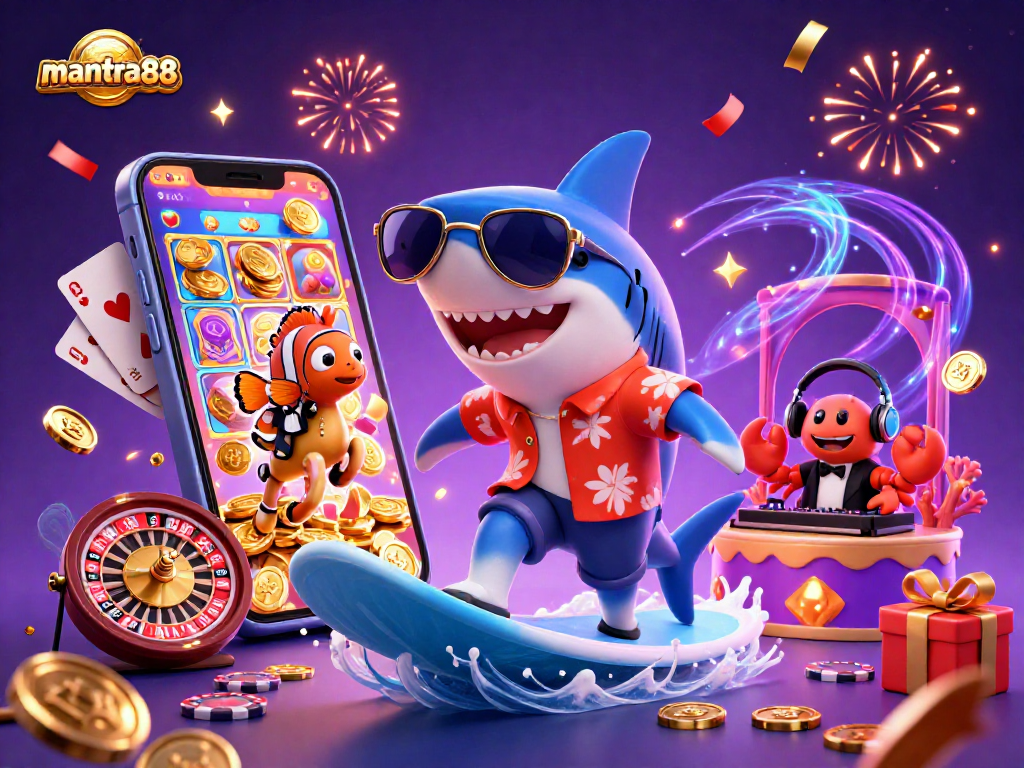 Experience thrilling gameplay with mantra88 in a vibrant, colorful casino adventure.