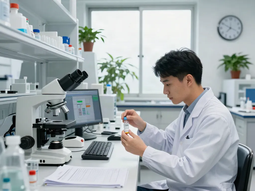 Buy tb-500 Canada in a professional lab setting showcasing advanced research and analysis.