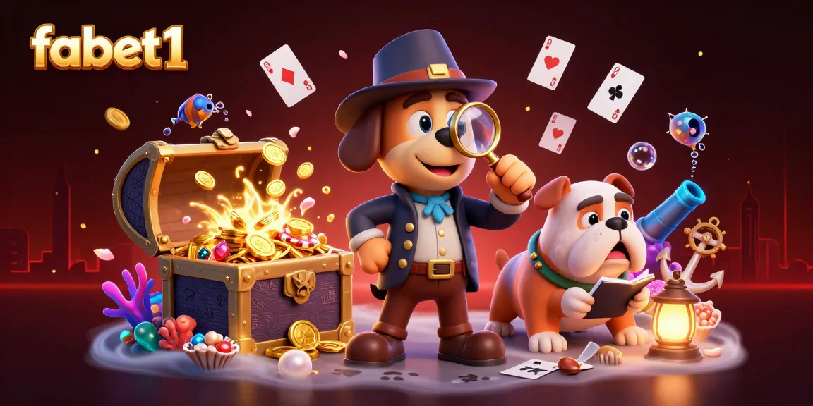 Experience fabet1's adventures with the detective and bulldog as they explore treasure clues.