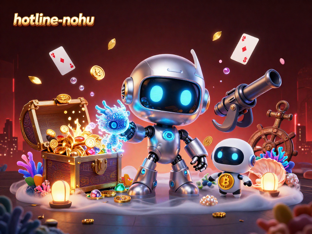 Engage with thrilling gameplay at hotline-nohu featuring vibrant futuristic characters and casino elements.
