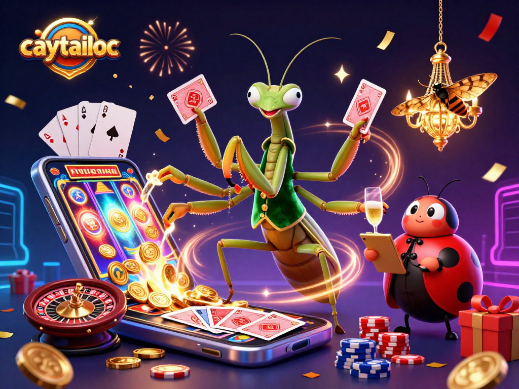 Engage with exciting caytailoc gameplay featuring dynamic characters in a vibrant casino scene.