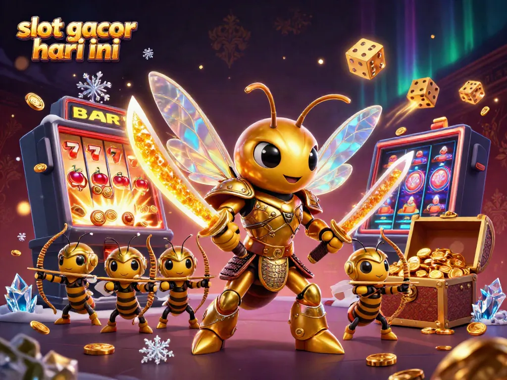 Visualisasi slot gacor hari ini dengan karakter unik di dunia kasino yang dinamis.
