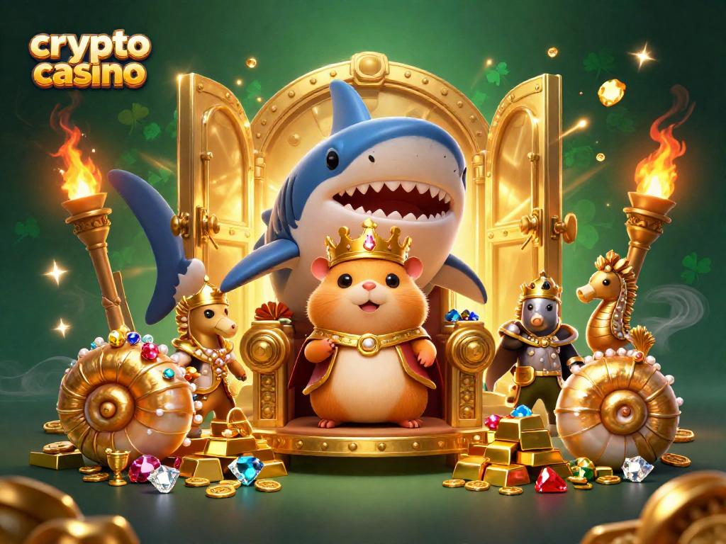 Gagnez en jouant dans un crypto casino avec des trésors et un roi hamster majestueux !