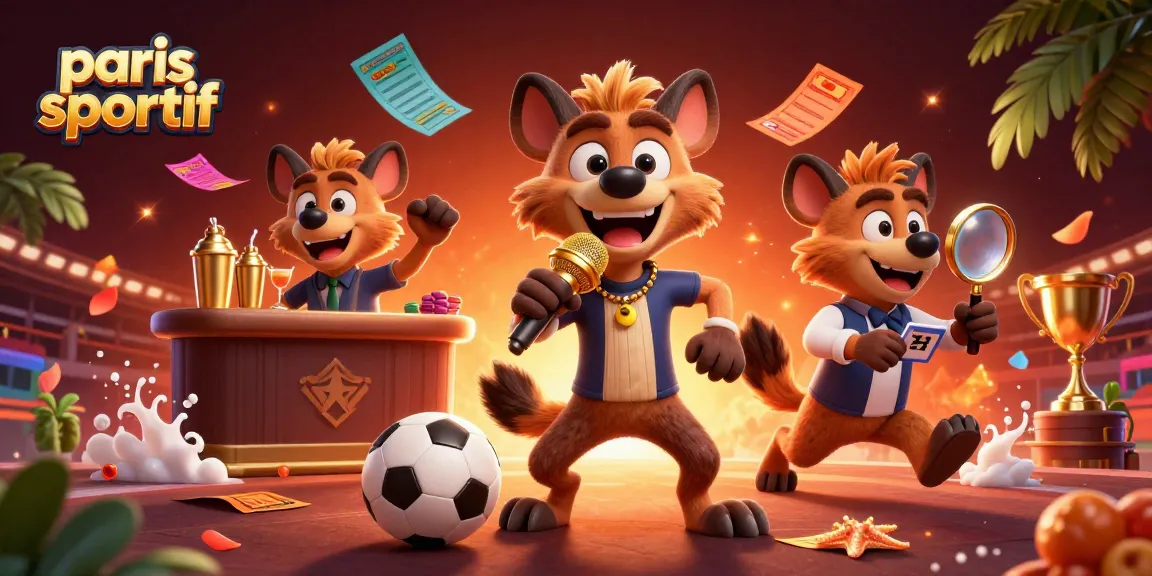 paris sportif révèle des hyènes animées dans un club de paris, offrant des performances comiques excitantes