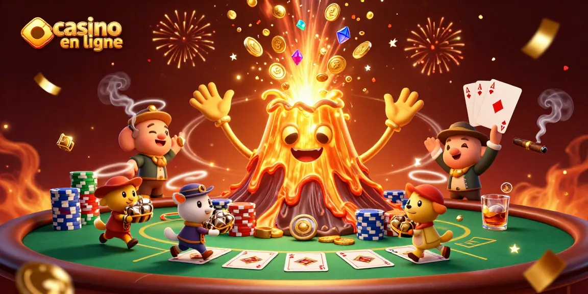 Faites tourner les rouleaux dans un casino en ligne avec cette illustration dynamique pleine de trésors.