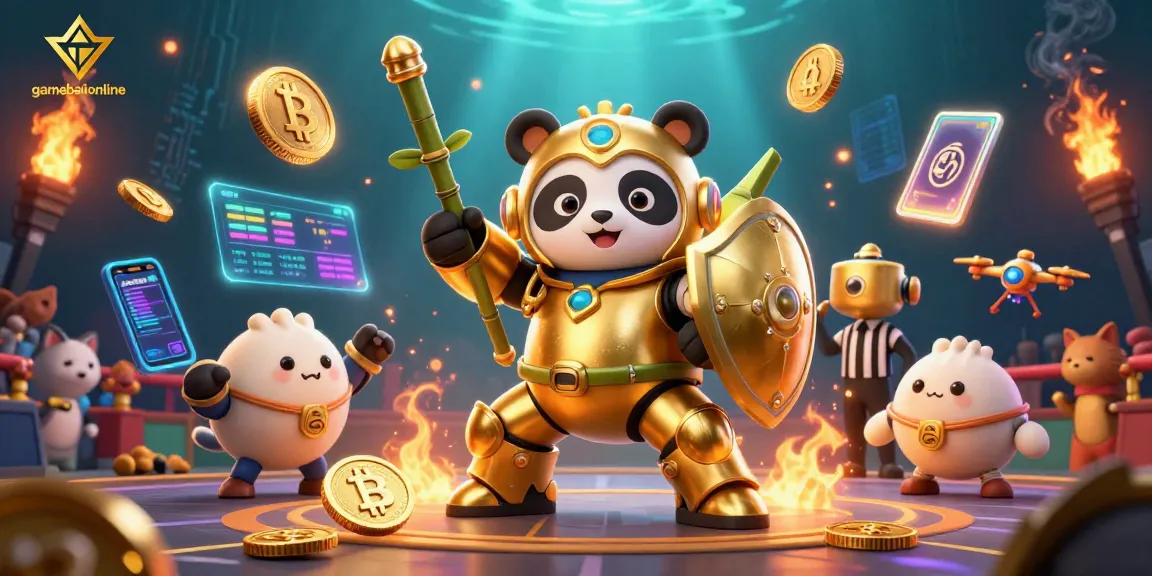 Engage with gamebaiionline’s vibrant 3D casino scene filled with cryptocurrency and thrilling action.