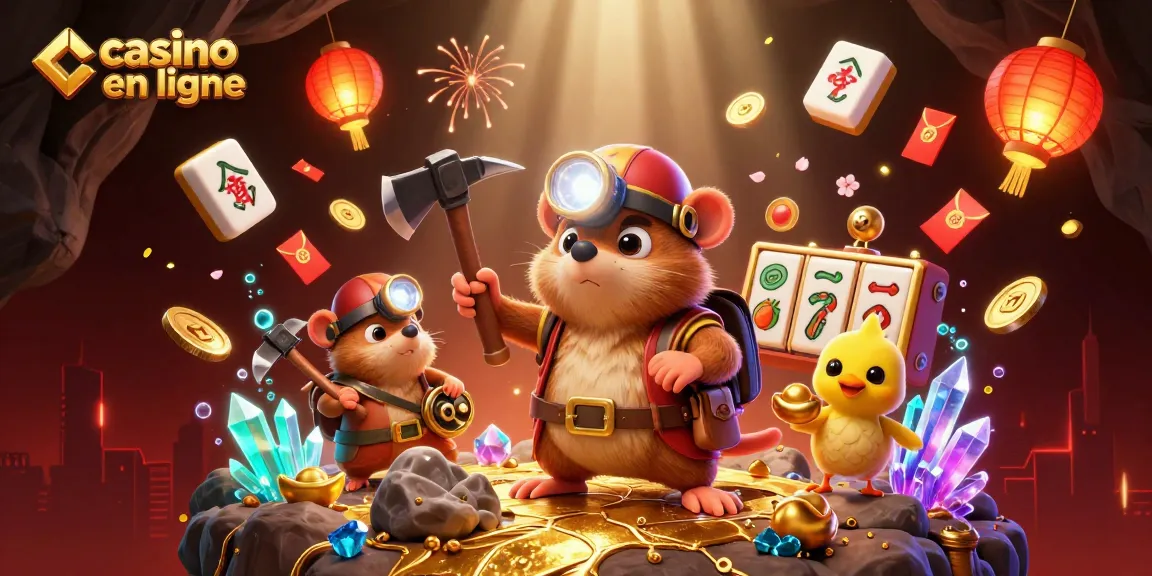 Dynamisez votre expérience avec le jeu casino en ligne en observant un rat malin à la recherche de trésors dans une caverne dorée.