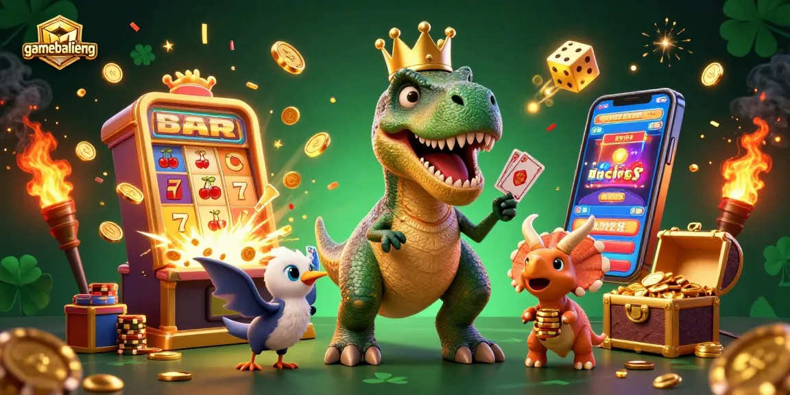 Join the excitement of gamebailieng with colorful characters and vibrant casino game elements.