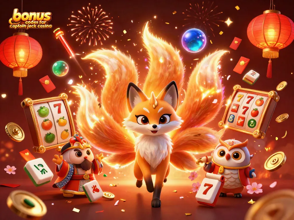 Engage with bonus codes for captain jack casino amidst vibrant 3D casino elements and characters.