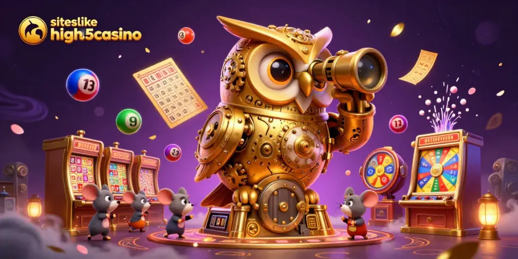 Engage with exciting games at siteslikehigh5casino featuring golden owls and dynamic lottery elements.