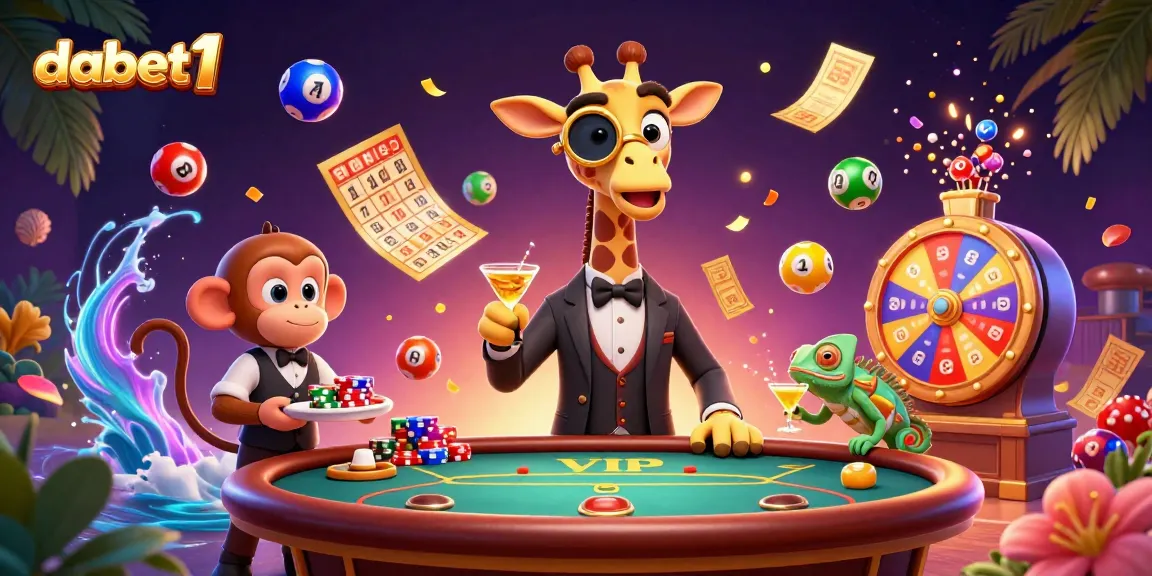 Experience the thrill of dabet1 with a vibrant poker scene featuring a high-roller giraffe and dynamic game elements.
