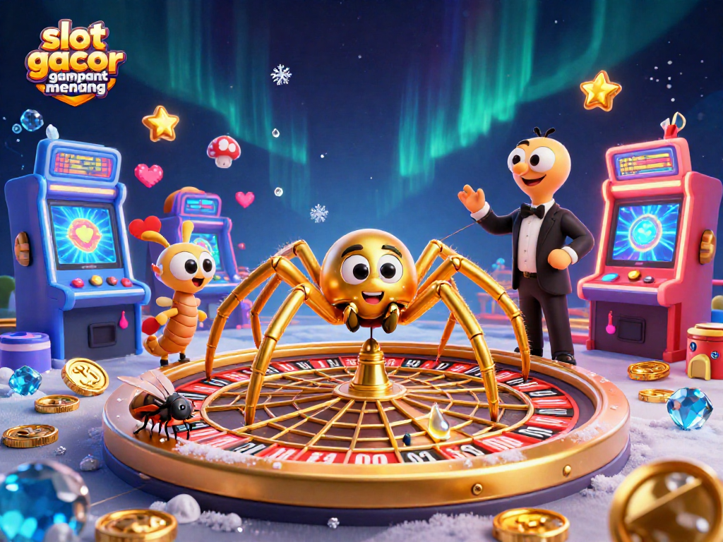 Spin the reels and win big with slot gacor gampang menang in this vibrant casino scene.