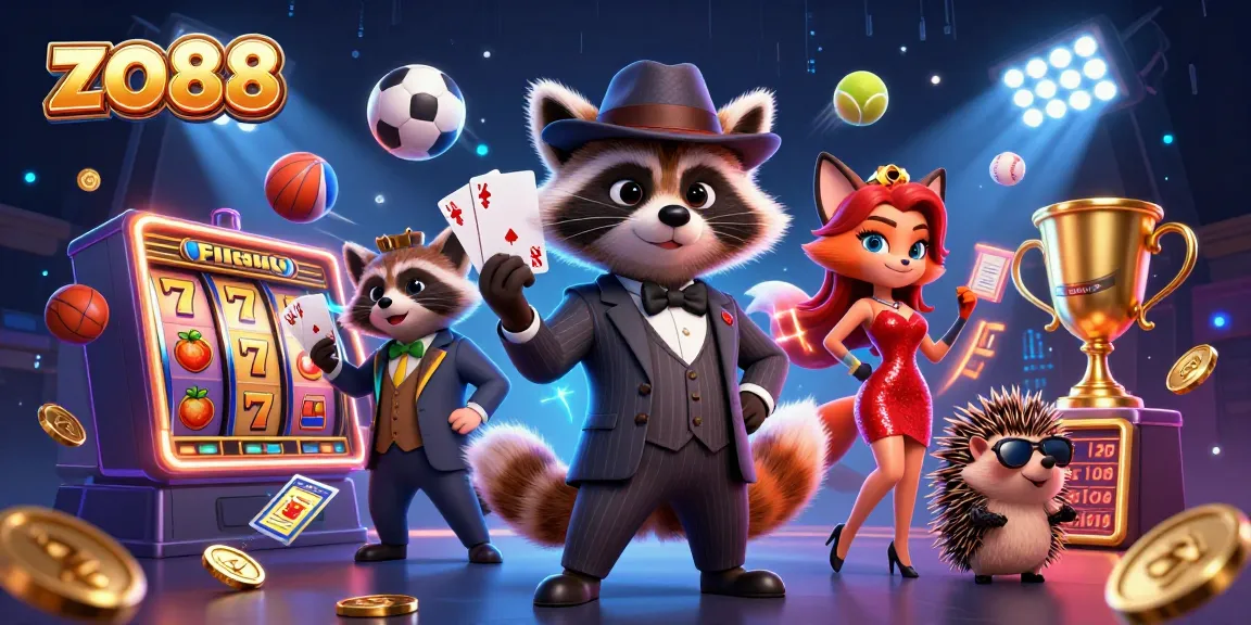 Experience thrilling gaming action with the charming characters and vibrant elements of zo88.