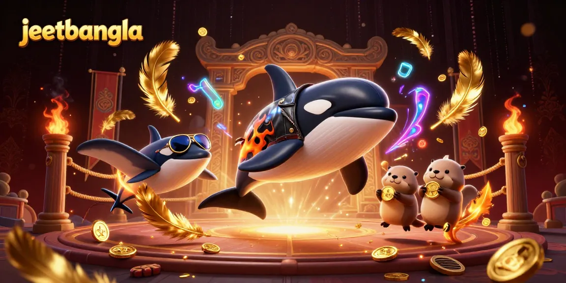 Engage with JeetBangla's vibrant casino adventure featuring dynamic sea creatures and golden treasures.