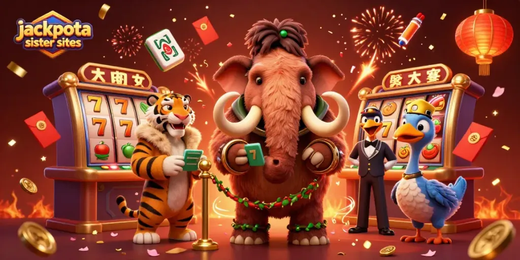 Compare top jackpota sister sites with an engaging 3D casino illustration showcasing vibrant gaming elements.