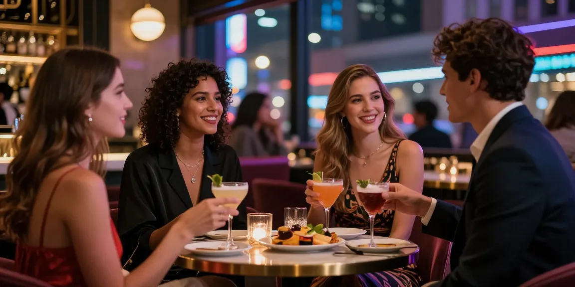 Gái gọi tận hưởng không khí sôi động tại quán bar sang trọng vào ban đêm
