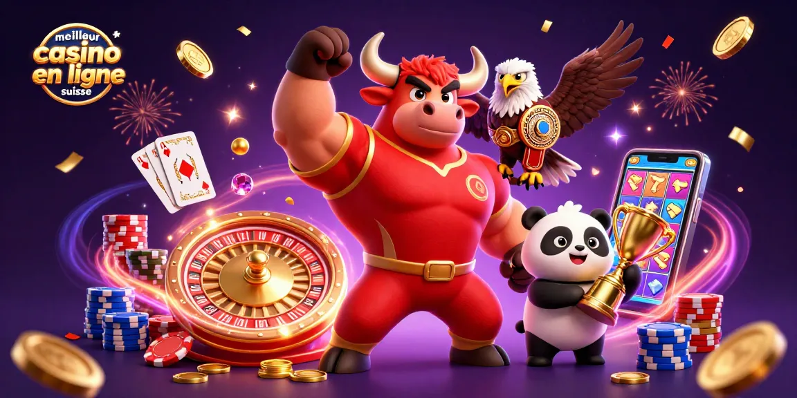 Vivez la magie du meilleur casino en ligne suisse avec des personnages festifs et des éléments de jeu captivants.