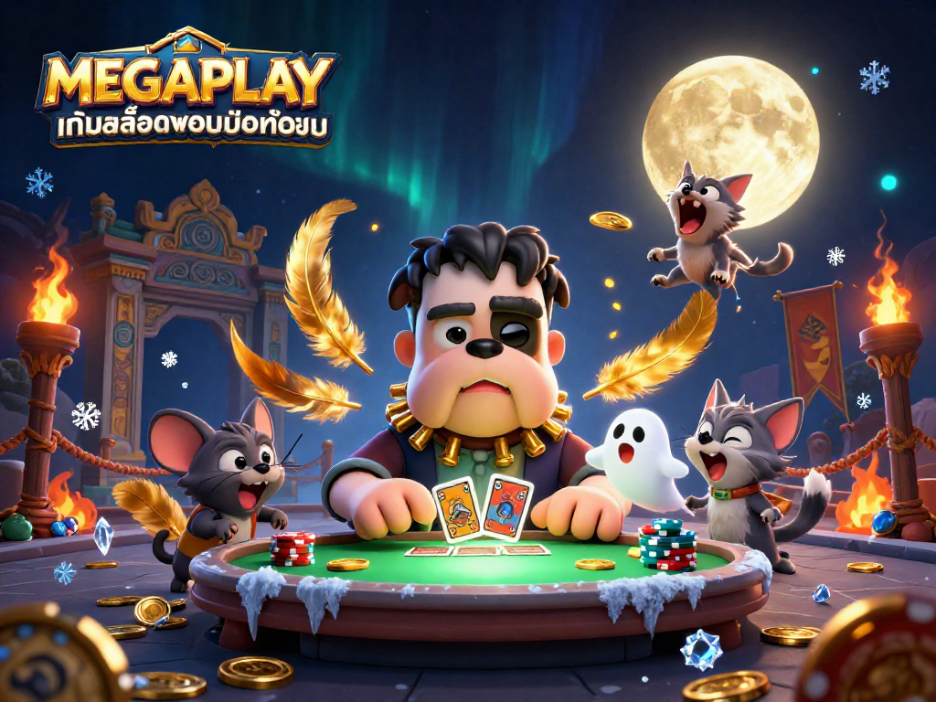 เล่น MEGAPLAY เกมสล็อตบนมือถือ กับการ์ตูนแฟรงเกนสไตน์สุดน่ารักที่แจกไพ่ในภาพลักษณ์ที่มีเสน่ห์