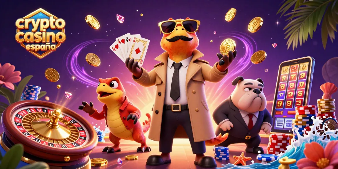 Raptos en un casino celebrando con monedas y gemas, destacando el crypto casino España.