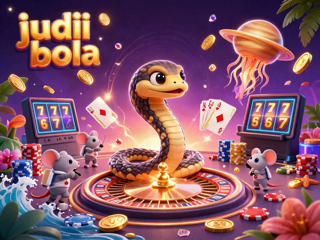 Menempatkan taruhan judi bola pada planet Saturnus yang penuh warna dengan elemen permainan unik.