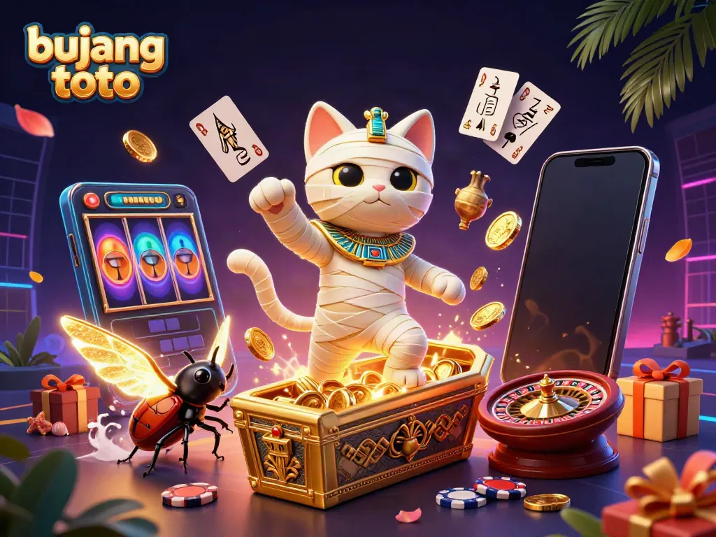 Win big with bujang toto in this vibrant Egyptian casino scene featuring thrilling games.