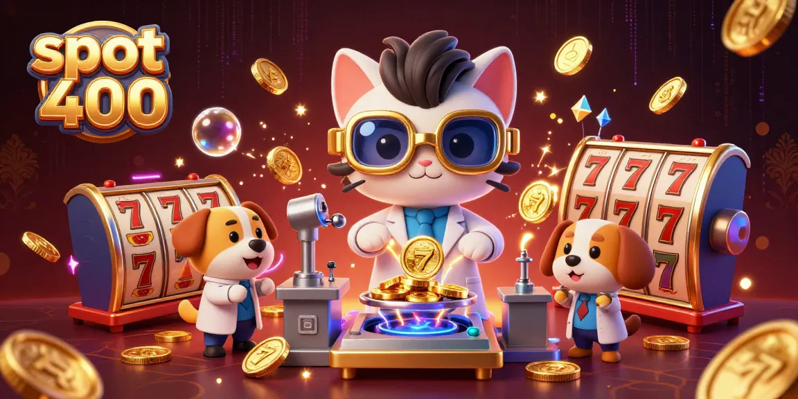 Win with slot bet 400 while exploring a dynamic 3D casino scene filled with vibrant games.