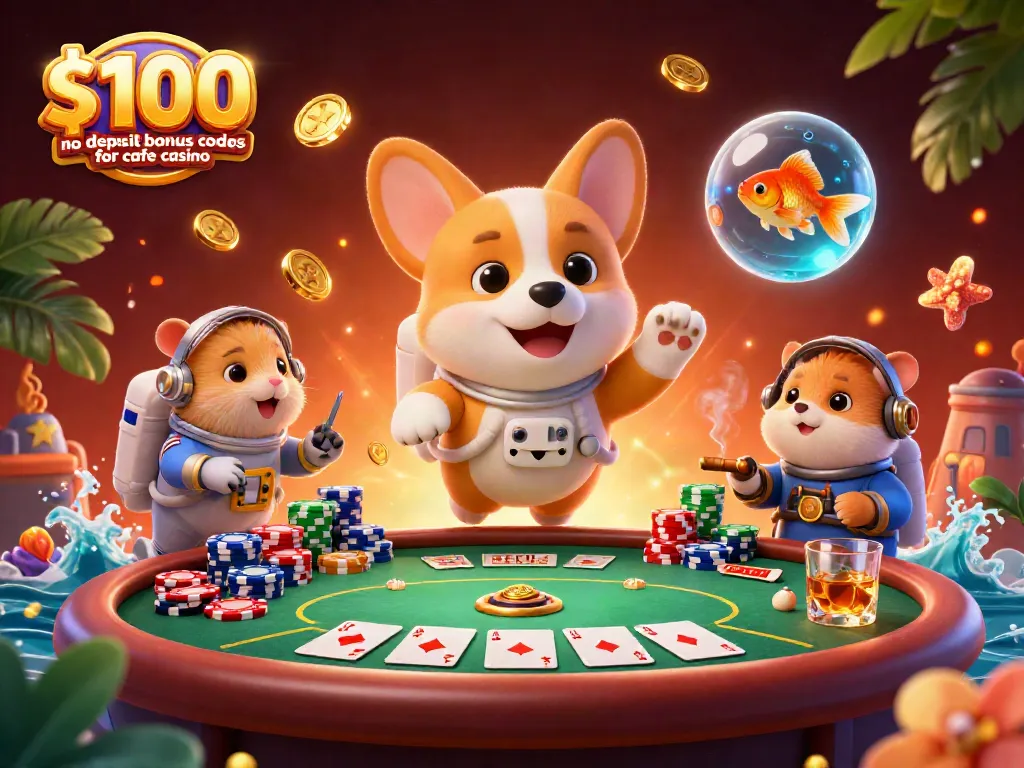Engage with $100 no deposit bonus codes for cafe casino in a vibrant, dynamic casino scene.