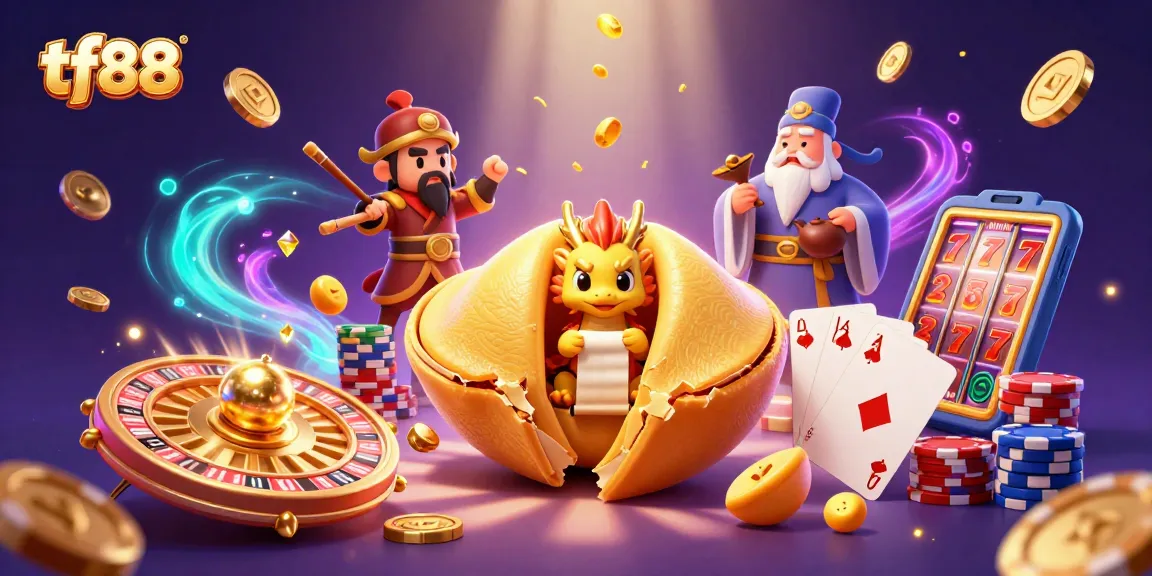 Engage in thrilling gaming at tf88 with golden fortune cookie and dynamic casino elements.