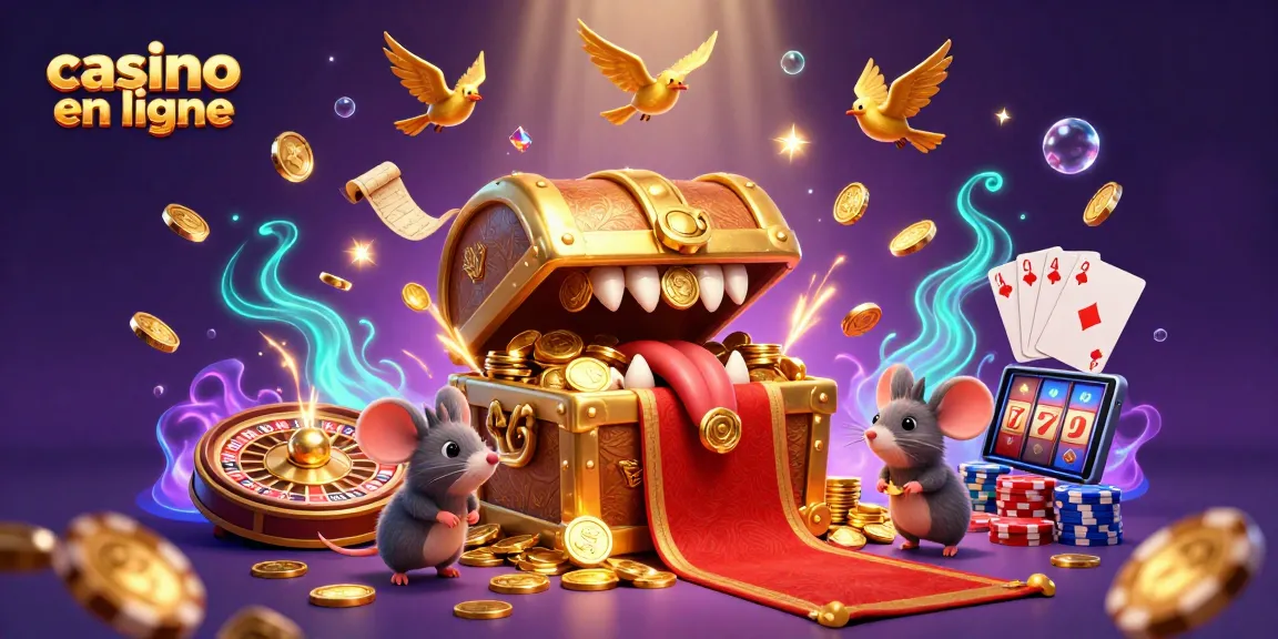 Casino en ligne : Misez sur des trésors avec un coffre mystérieux attirant des aventuriers.