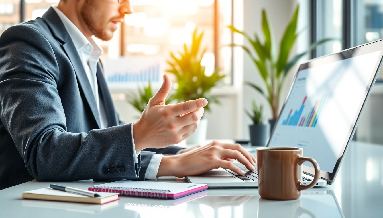 Optimize Google Ads Edmonton strategies with a marketing expert analyzing ad performance.