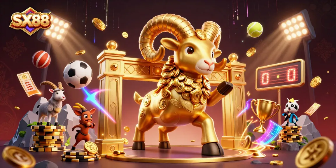 SX88 captures the thrill of sports betting with golden ram and dynamic game elements