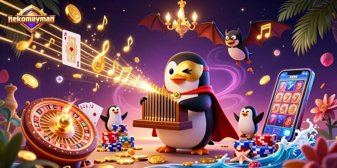 Experience winning thrills with nekomayman, featuring a spectacular penguin organist and cascading riches.