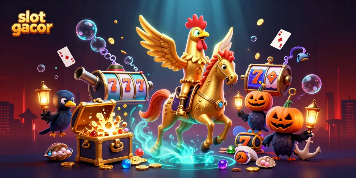 Slot gacor yang menarik dalam ilustrasi 3D penuh warna dan detail yang memikat di kasino
