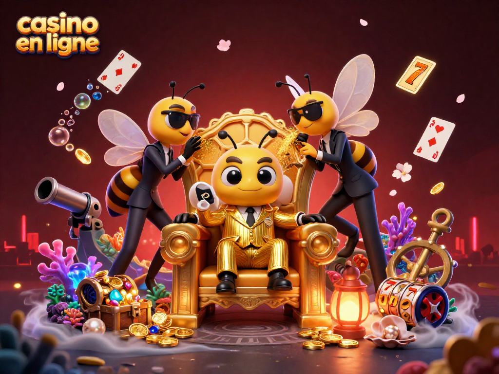 Joueur de casino en ligne profitant de ses gains avec des machines à sous et des jackpots éclatants.