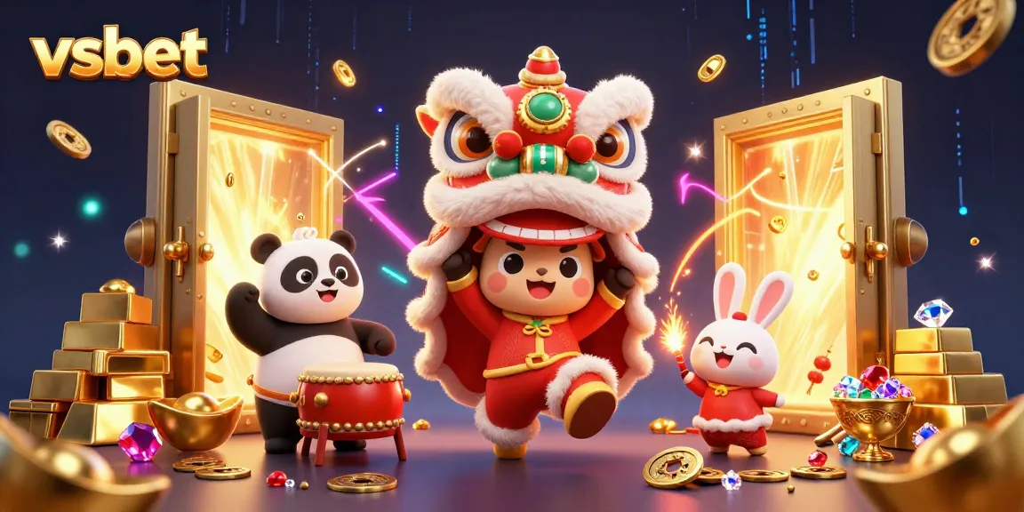 Experience the vibrant vsbet casino magic with dazzling treasures and festive characters.