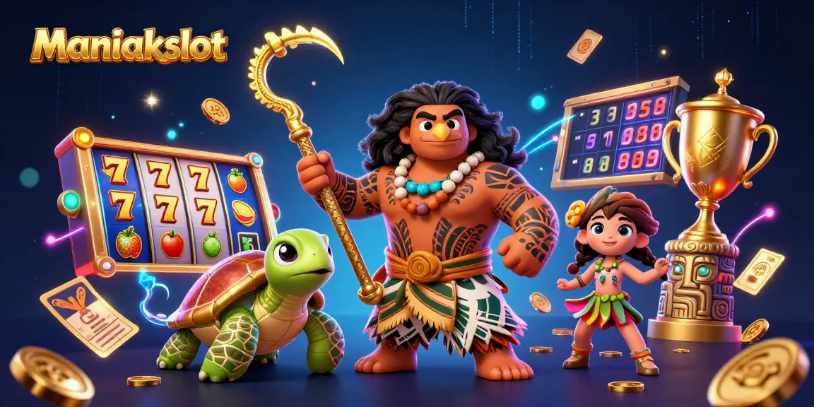 Experience Maniakslot's thrilling gameplay surrounded by vibrant casino elements.