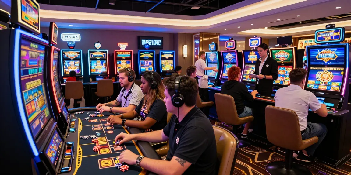 Players enjoying immersive gaming experience at a situs gacor online casino.